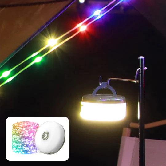 GlowTrail – Waterproof Stowable String Light for Outdoor Use