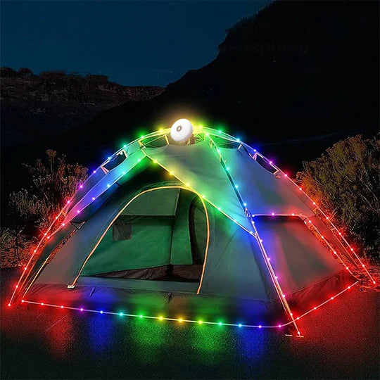 GlowTrail – Waterproof Stowable String Light for Outdoor Use