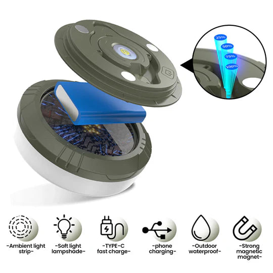 GlowTrail – Waterproof Stowable String Light for Outdoor Use