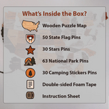 PuzzlePath  – Interactive Wooden Map Puzzle