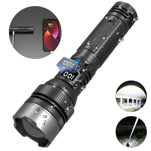 PowerLite – Bright LED Flashlight with Power Bank
