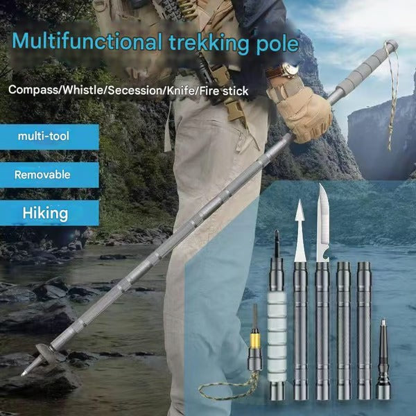 TrekGuard – Multi-Tool Tactical Walking Pole