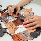 PuzzlePath  – Interactive Wooden Map Puzzle