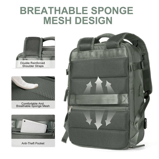 AquaTrek – Stylish Waterproof Backpack for Travel