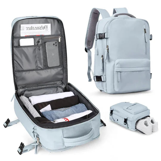 AquaTrek – Stylish Waterproof Backpack for Travel