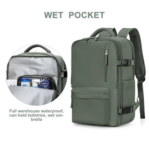 AquaTrek – Stylish Waterproof Backpack for Travel