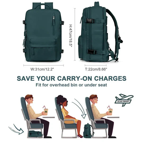 AquaTrek – Stylish Waterproof Backpack for Travel