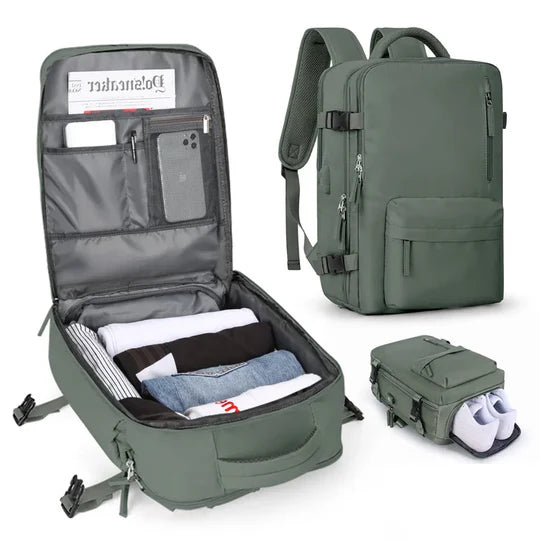 AquaTrek – Stylish Waterproof Backpack for Travel