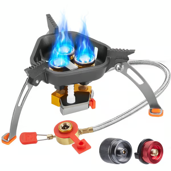 FlameForce – Windproof Piezo Camping Gas Stove