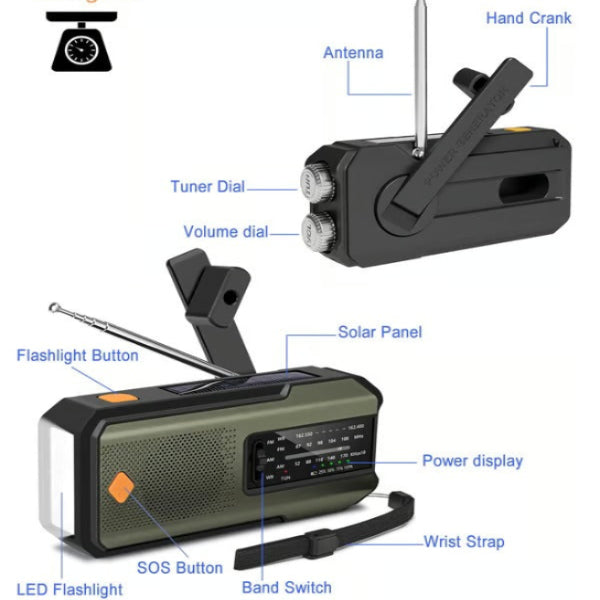 SolarTune | Hand-Crank Emergency Radio