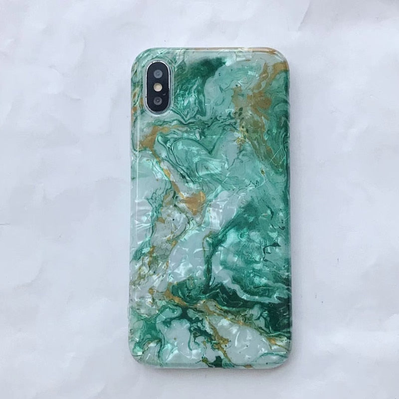 Glossy Marble iPhone Case
