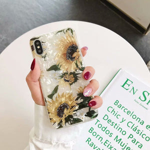 Sunflower Marble iPhone Case
