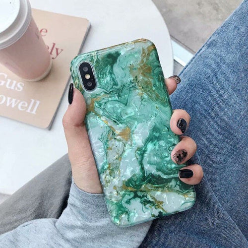 Glossy Marble iPhone Case