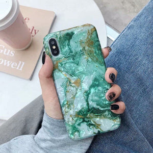 Glossy Marble iPhone Case