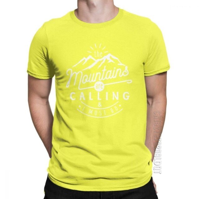 THE MOUNTAINS ARE CALLING T-SHIRT