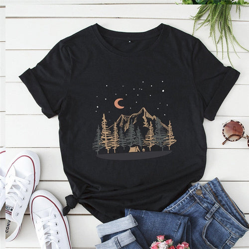 MOUNTAIN PRINTED T-SHIRT